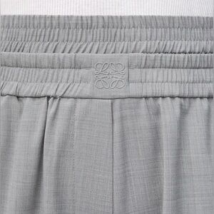 NEW WITH TAG! Loewe Wool Cropped Trouser Grey